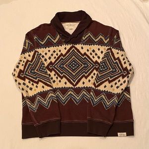 Ralph Lauren Denim & Supply Aztec Southwestern Shawl Collar Pullover